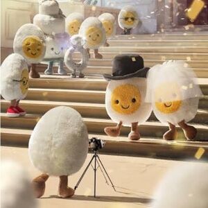 NWT Jellycat Amuseables Boiled Egg Bride & Groom